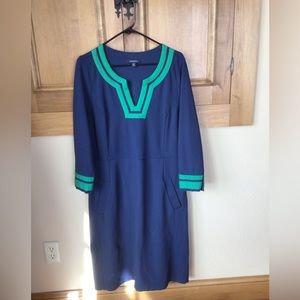 Lands End 16 T classic cotton dress